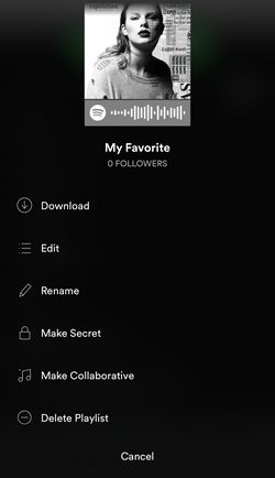 Make a collaborative playlist on Spotify mobile